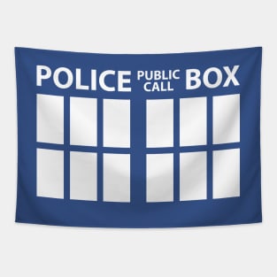 Police Public Call Box Tapestry