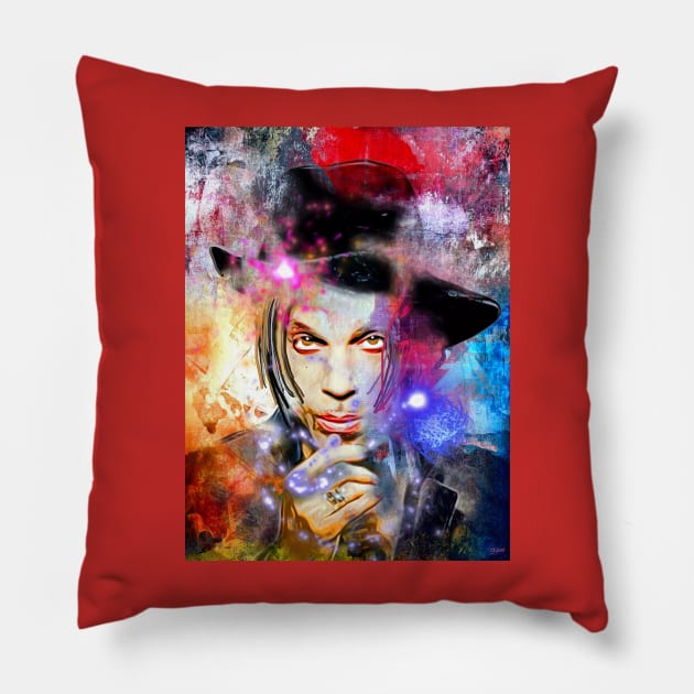 Prince Painted Pillow by danieljanda