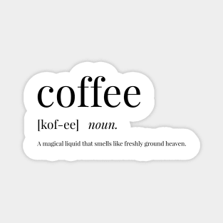 Coffee Definition Magnet