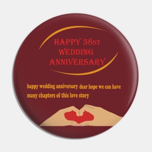 happy 38st wedding anniversary Pin