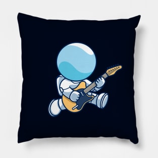 astronaut playing guitar Pillow