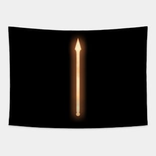 Spiritual Weapon (Orange Spear) Tapestry