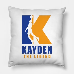 Kayden Custom Player Basketball Your Name The Legend Pillow