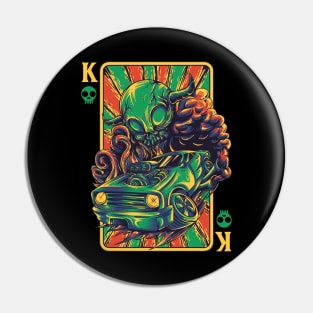 King Devil card Pin