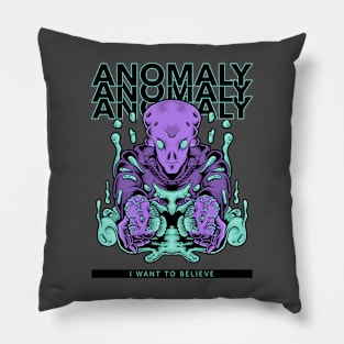 Sci Fi Alien Anomaly Pillow