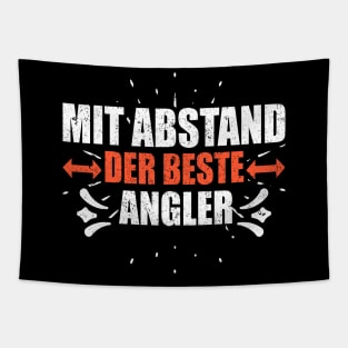 Mit Abstand Beste Angler Witziges Spruch Bleib Zuhause Tapestry