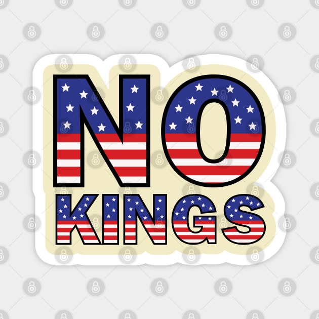 No-Kings Magnet by Creatifly Graphic Tees