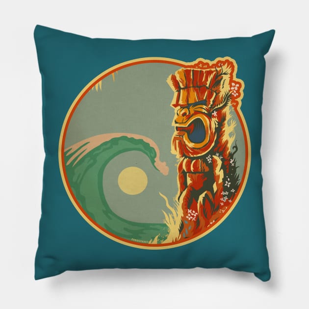 Ku Sunrise Ver 2 Pillow by zerostreet