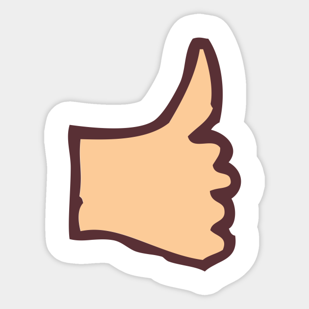 Thumbs Up Funny Nursery Cartoon Drawing Design - Thumb - Sticker | TeePublic Thumbs Up Funny Nursery Cartoon Drawing Design - Thumb - Sticker | TeePublic