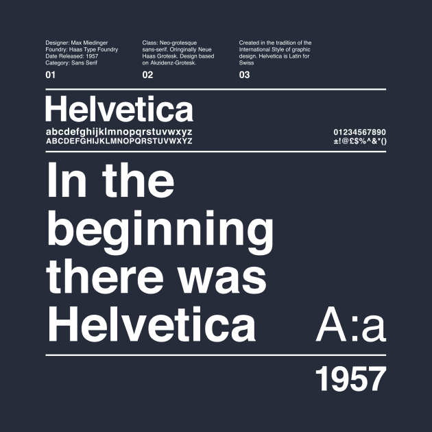 In the beginning there was Helevtica by So Young So Good