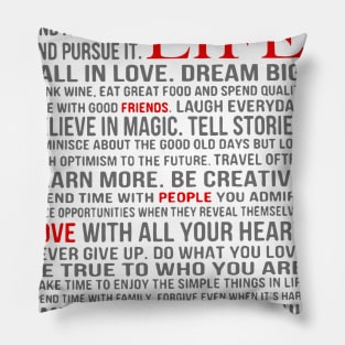 All about life Pillow