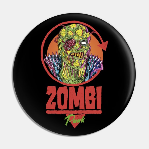 Zombi Punk Pin by mondopupo1983