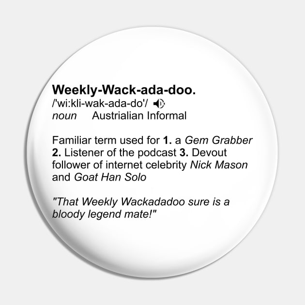 Weekly wackadadoo definition 2 Pin by JaxRuan