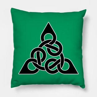 Figure Eight Endless Knot Triangle Pillow