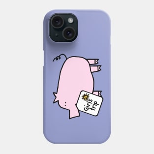 Cute Pink Pig goes on Girls Trip Phone Case