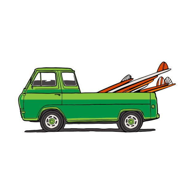 GREEN SURF TRUCK by OldSkoolDesign