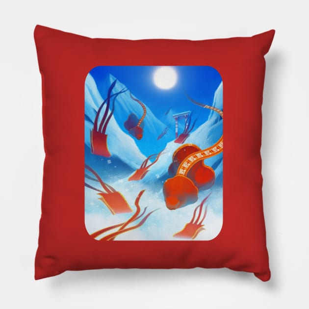 Journey: Fly with Me Pillow by ballaquia