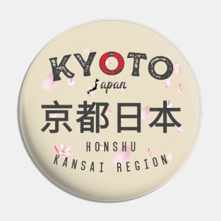 Japanese lover Kyoto City Japan Vintage Pin