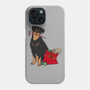 Christmas Rottweiler Phone Case