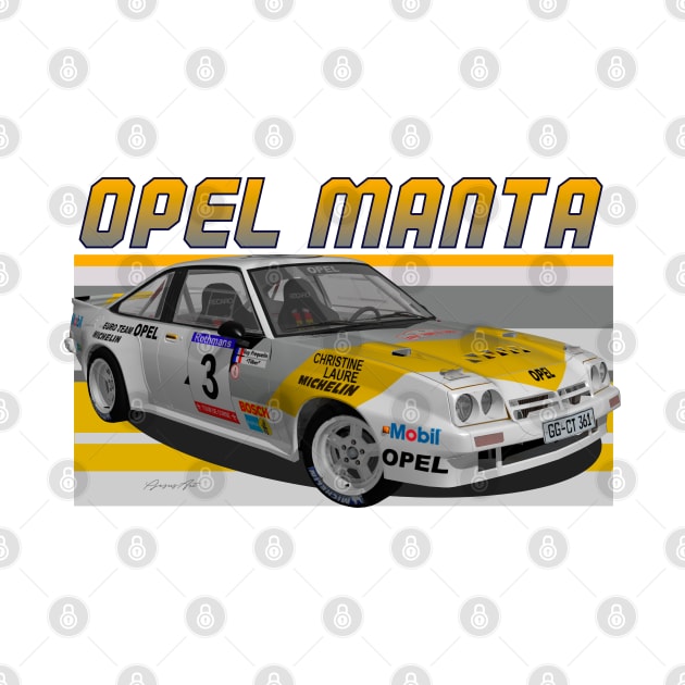 Opel Manta 400 Group B EuroTeam by PjesusArt