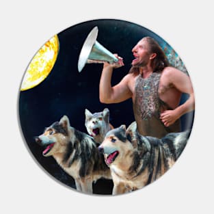 The animal lover with dogs sheering to space lovers and the moon Pin