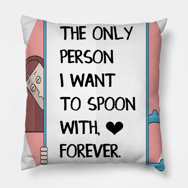 Funny Cute I Love You Quote, I F*ucking Love You - Anniversary/ Happy Birthday Gift Idea For Men Women Husband Wife Boyfriend And Girlfriend, LDR, Best Friend, Long Distance Relationship Couples, I Miss You Present Pillow by Pinkfeathers