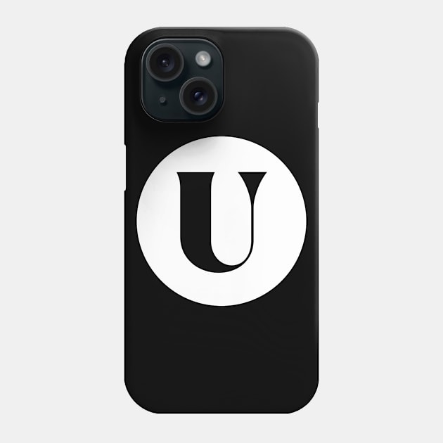 U (Letter Initial Monogram) Phone Case by n23tees