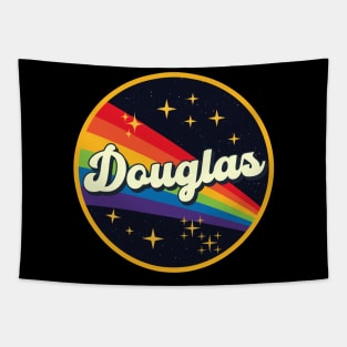 Douglas // Rainbow In Space Vintage Style Tapestry