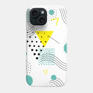 abstract geometric pattern memphis style Phone Case