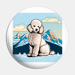 Support the Environment with Every Purchase - Poodle Mountain Design Pin