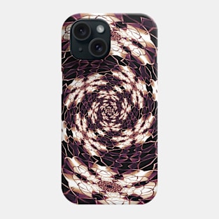 Brown Boho Trippy Hippie Flowers Phone Case