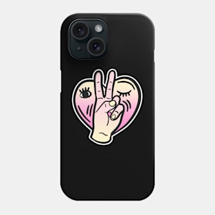 Peace and Love Modern Art Gift Phone Case