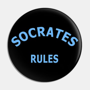 Socrates Rules Pin