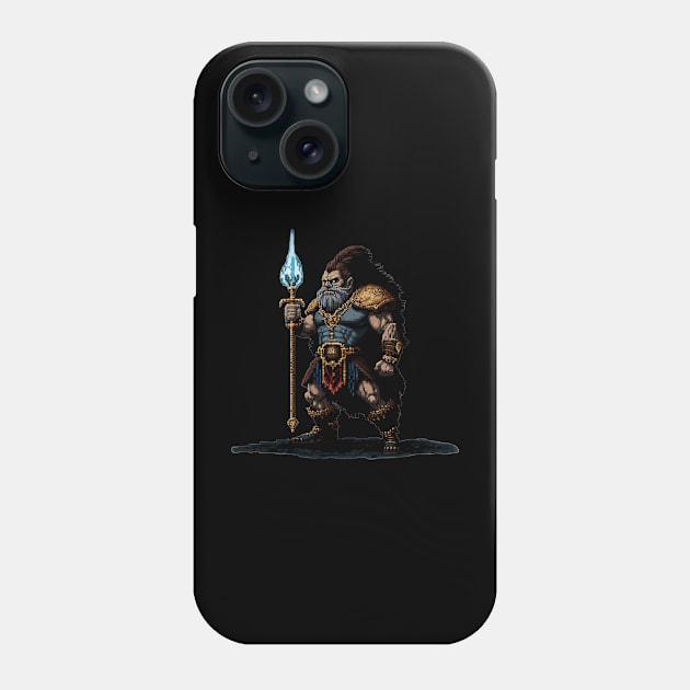 Dwarf with torch Phone Case by Alli_art