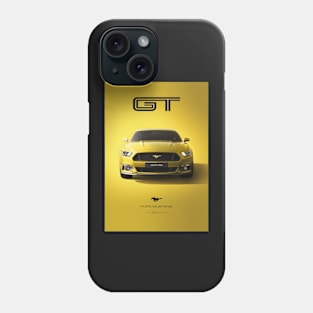 Ford Mustang GT Triple Yellow Phone Case