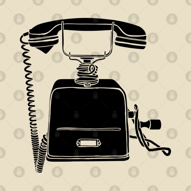 Old Vintage Telephone by badlydrawnbabe