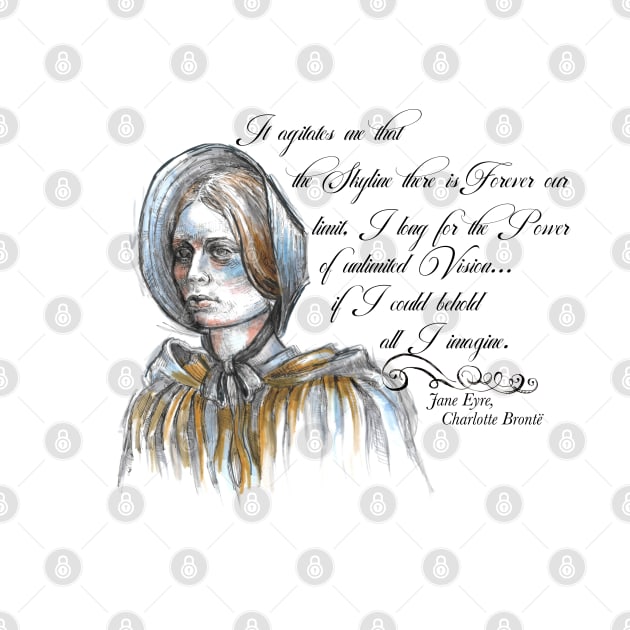 Jane Eyre quote - Feminist quotes - Jane Eyre Art. by FanitsaArt