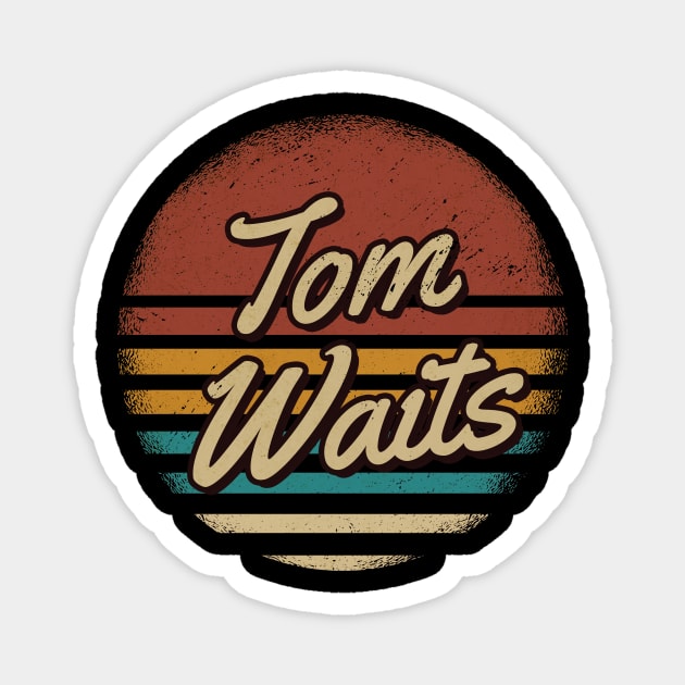 Tom Waits Retro Style Magnet by JamexAlisa