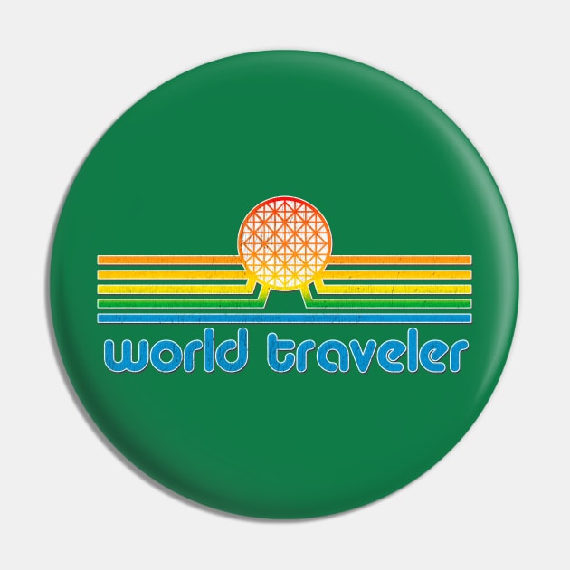 World Traveler - World Showcase inspired retro distressed world showcase vacation tee Pin by KellyDesignCompany