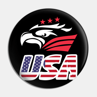 USA Eagle One T-Shirt Pin