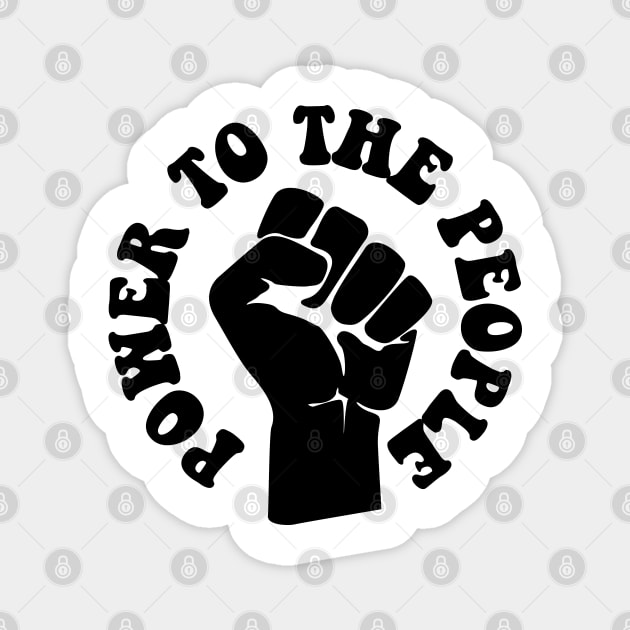 Power to the People, African American, Black Lives Magnet by UrbanLifeApparel