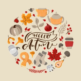 Hello Autumn - Thanksgiving - Welcome Fall T-Shirt