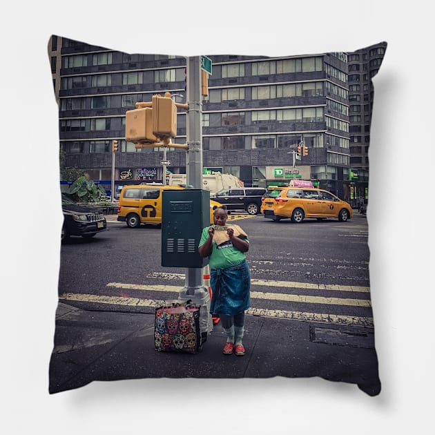 One Dollar, Manhattan, New York City Pillow by eleonoraingrid