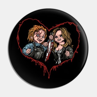 Chucky and Tiffany Pin