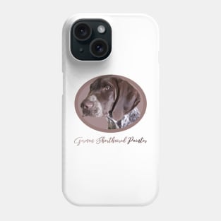 Beautiful German Shorthaired Pointer in oval! Especially for GSP owners! Phone Case