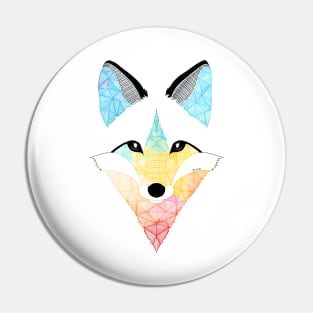 Multicolor Fox Pin