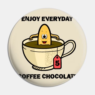 Coklate coffe holiday Pin