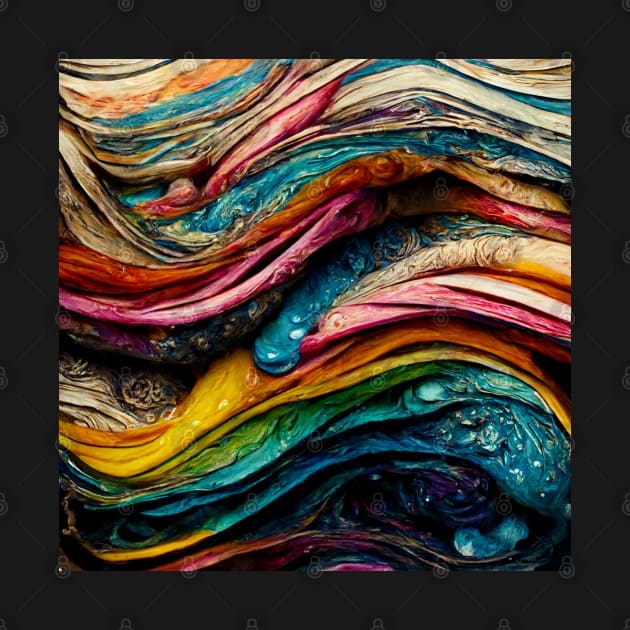 Swirling paint and ink mixed with water by Riverside-Moon