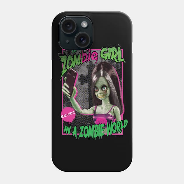 Zombie Girl Phone Case by Daily Detour