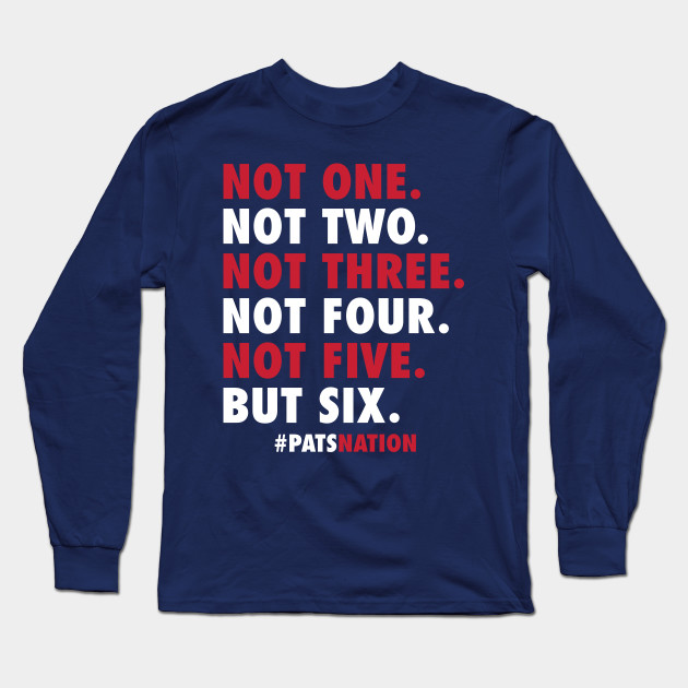 patriots 6 time champions shirt